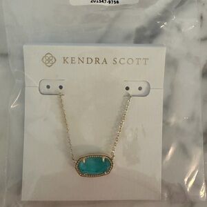 Kendra Scott Teal and Gold Necklace